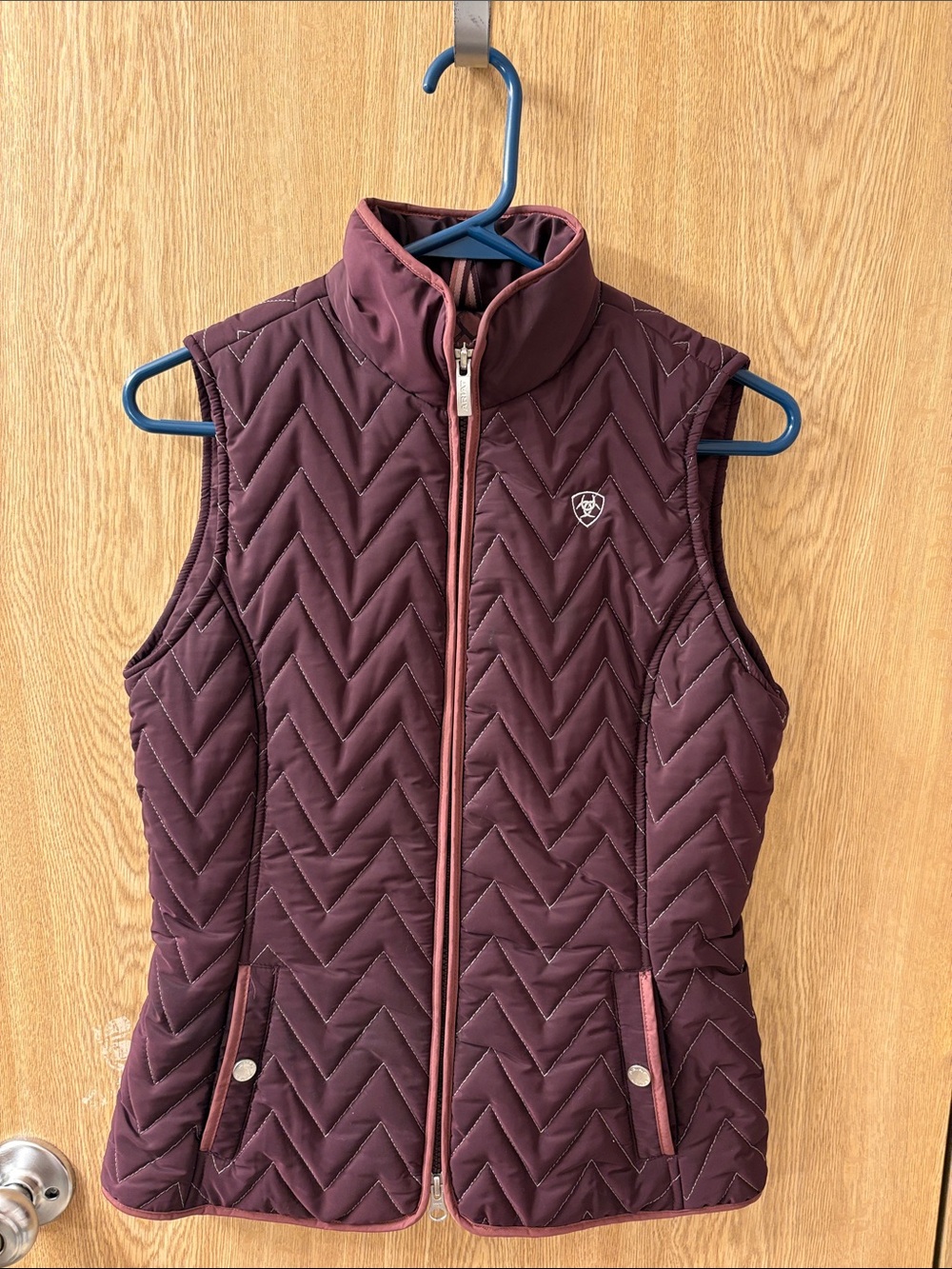 Ariat Quilted Maroon Sleeveless Vest